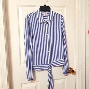 LC Lauren Conrad Striped Blouse XS